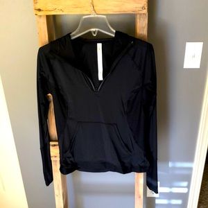 LuLu Lemon hoody, light weight, black, size 8 (fitted).
